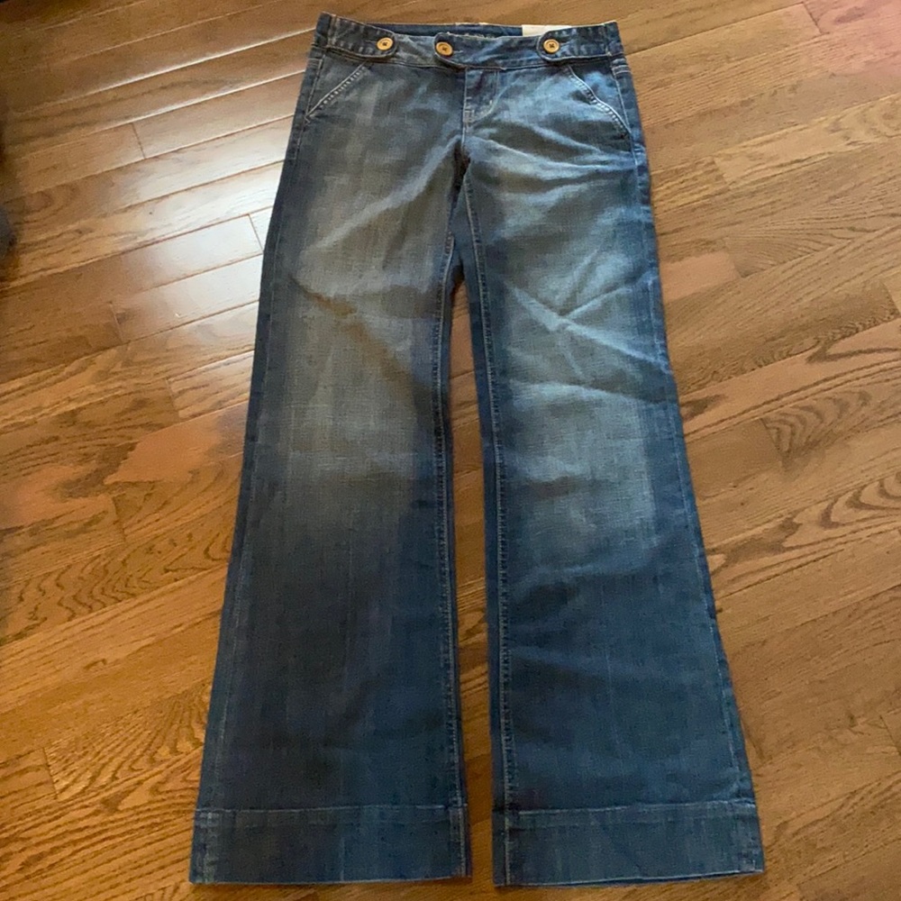 American eagle Y2K flared jeans stretch low rise wide leg